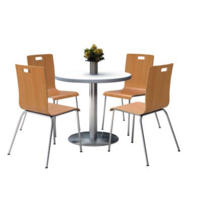 TABLE,CL, 4 CHAIRS,NAT